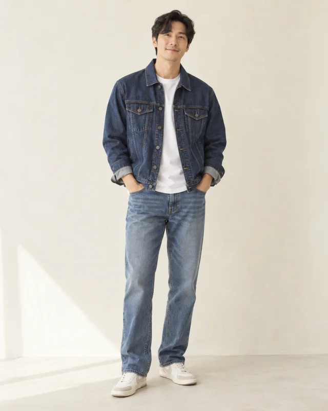 트러커 재킷과 데님